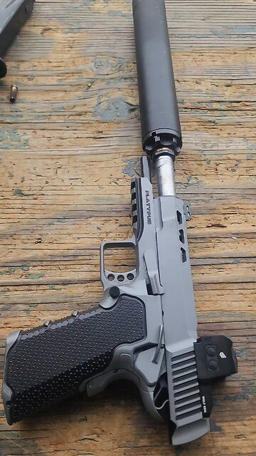 9mm Platypus with Griffin Armament Resistence 45 Suppressor