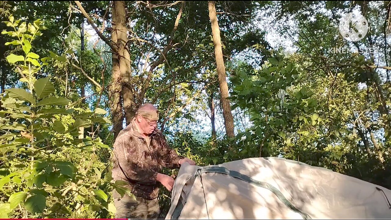 Making camp 🏕️ for the 🌃 night