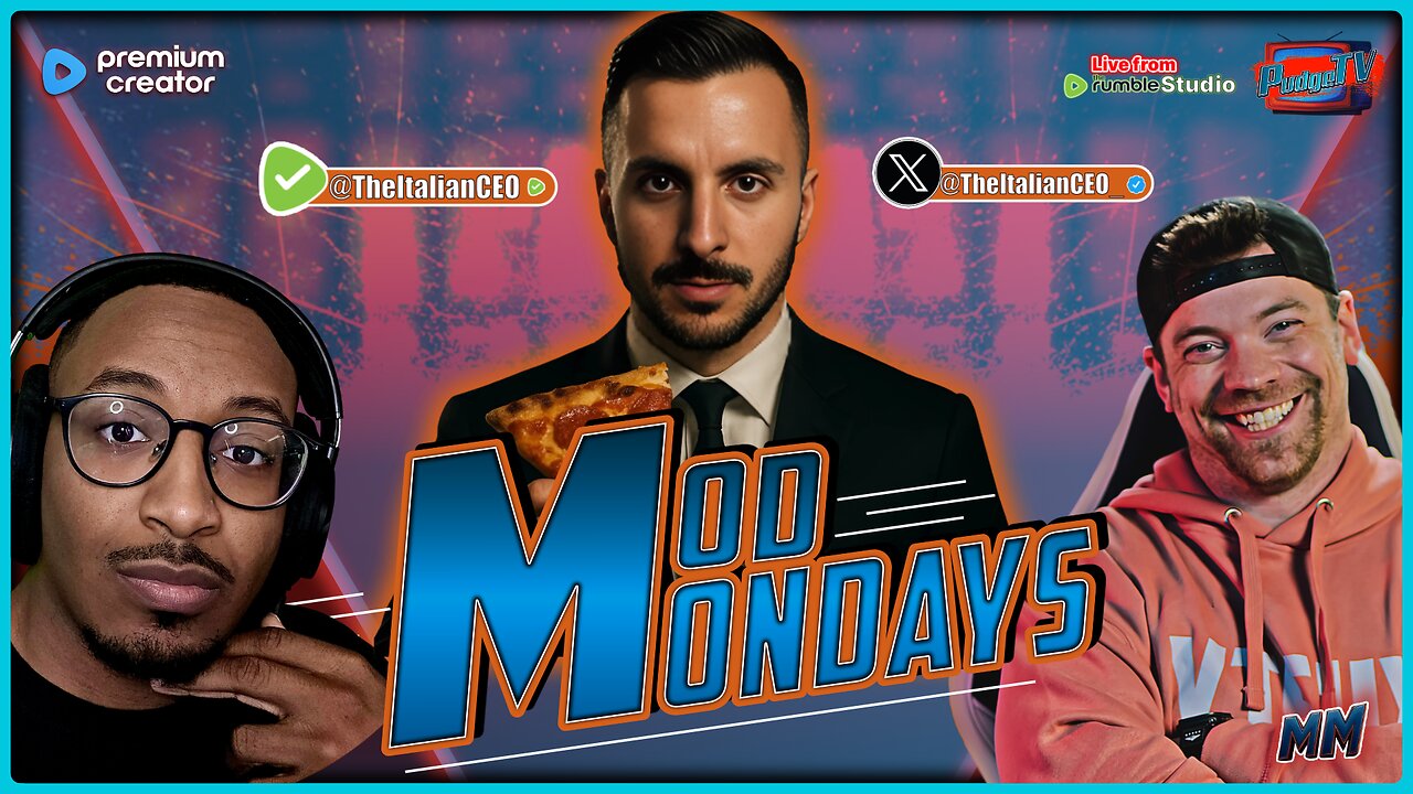 🔵 Mod Mondays Ep 66 | The Italian CEO on Rumble | Business, Pizza & Streaming