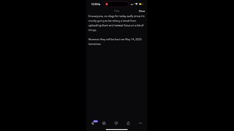 Update (May 13 2025)
