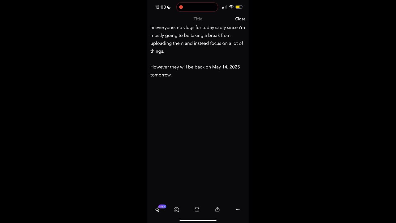 Update (May 13 2025)