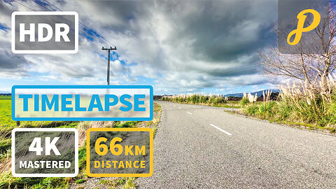 Autumn Gravel Cycling Ride 238 - Lake Wairarapa Loop - 4K #timelapse