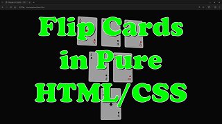 Build Rotating Playing Cards with Pure HTML & CSS – No JavaScript Needed!