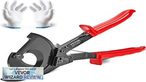 VEVOR Ratcheting Cable Cutter 11" Wire Cutter Heavy Duty with Gloves Strong Review