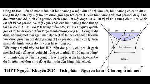 THPT Nguyễn Khuyến: Công tử Bạc Liêu có một mảnh đất hình vuông ở một khu đô thị sầm uất, hình vuông