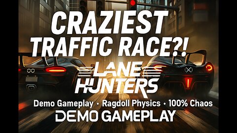I Destroyed Traffic in the Craziest 1v1 Racer Ever! | Lane Hunters | Demo | Gameplay