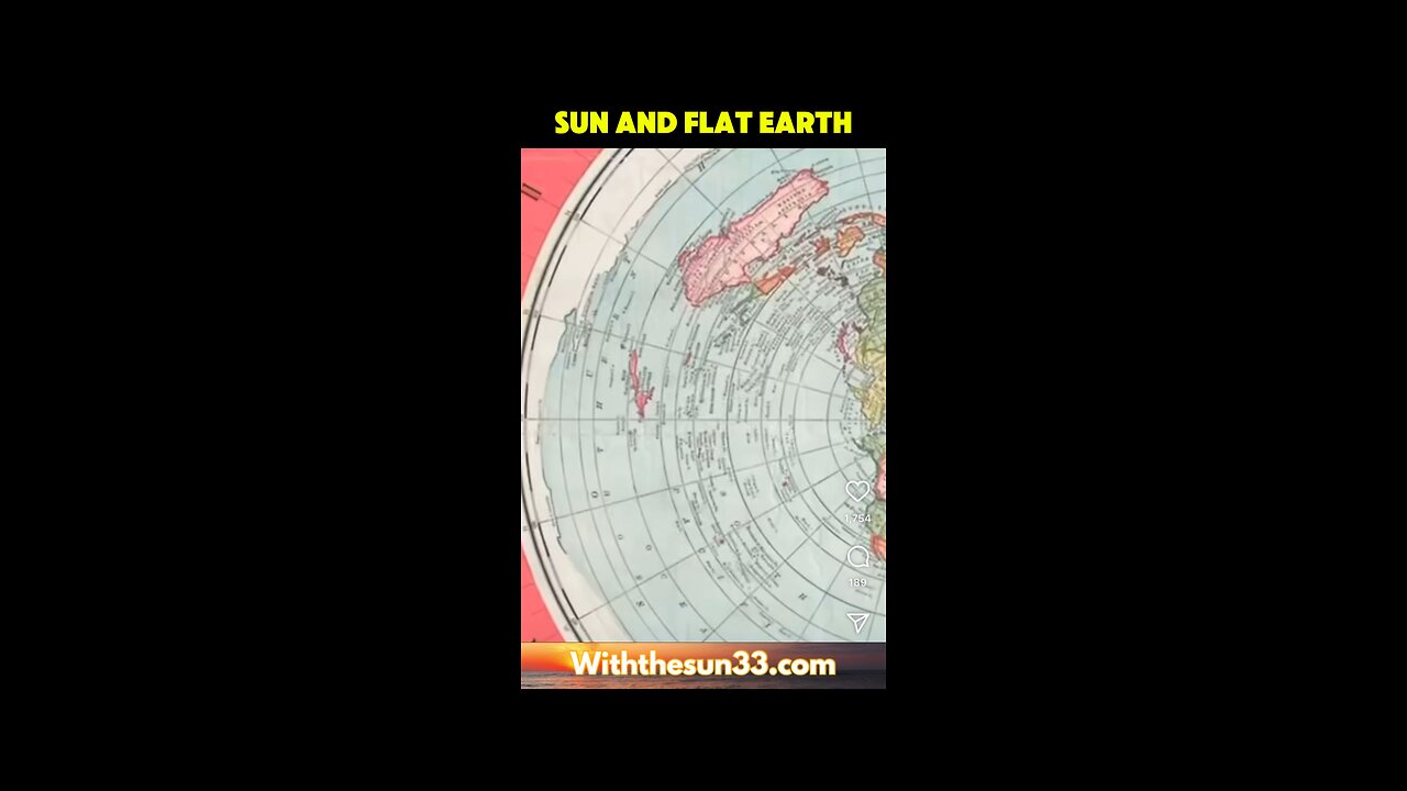 The sun and the flat earth