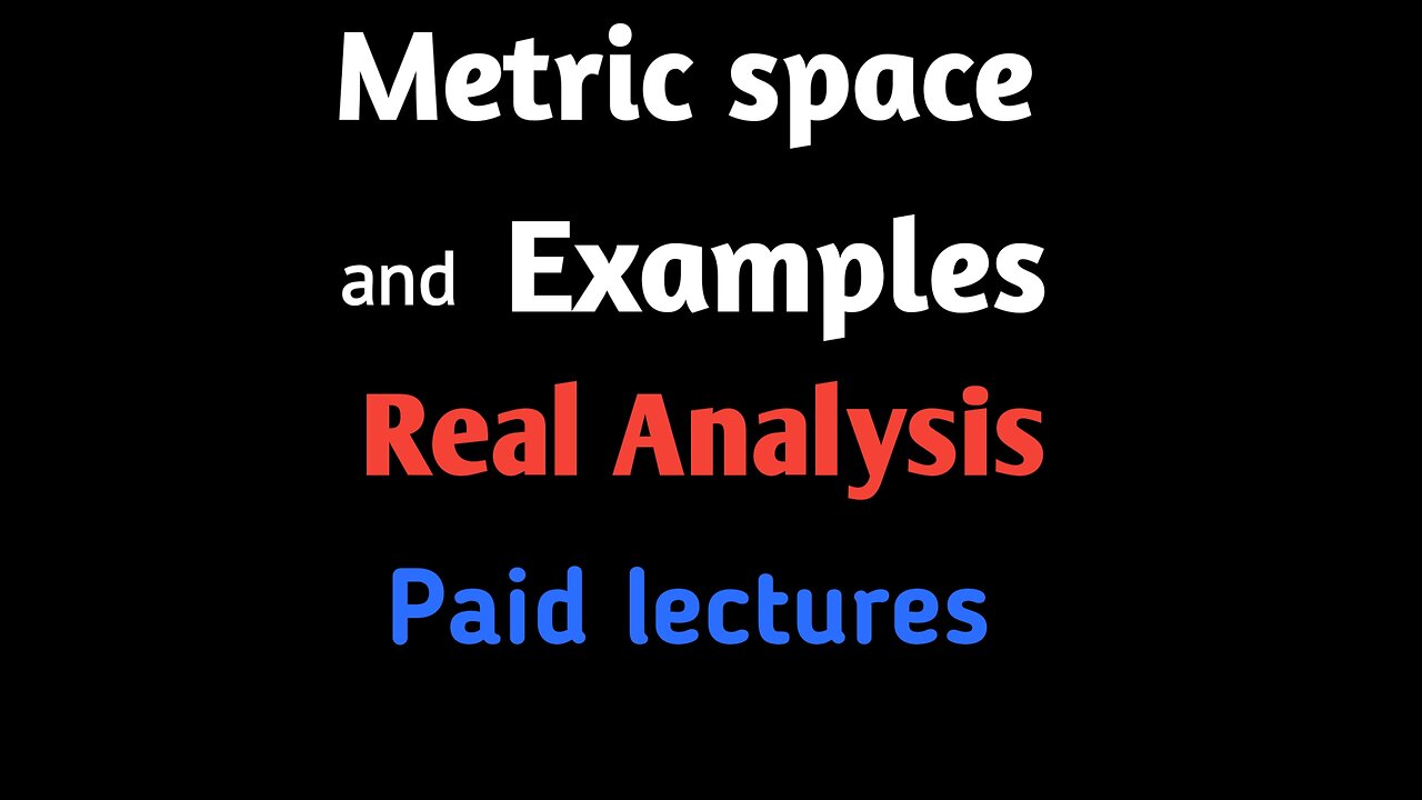 Metric space and examples part 1|Metric space definition|Definition of metric|Example of metric spac