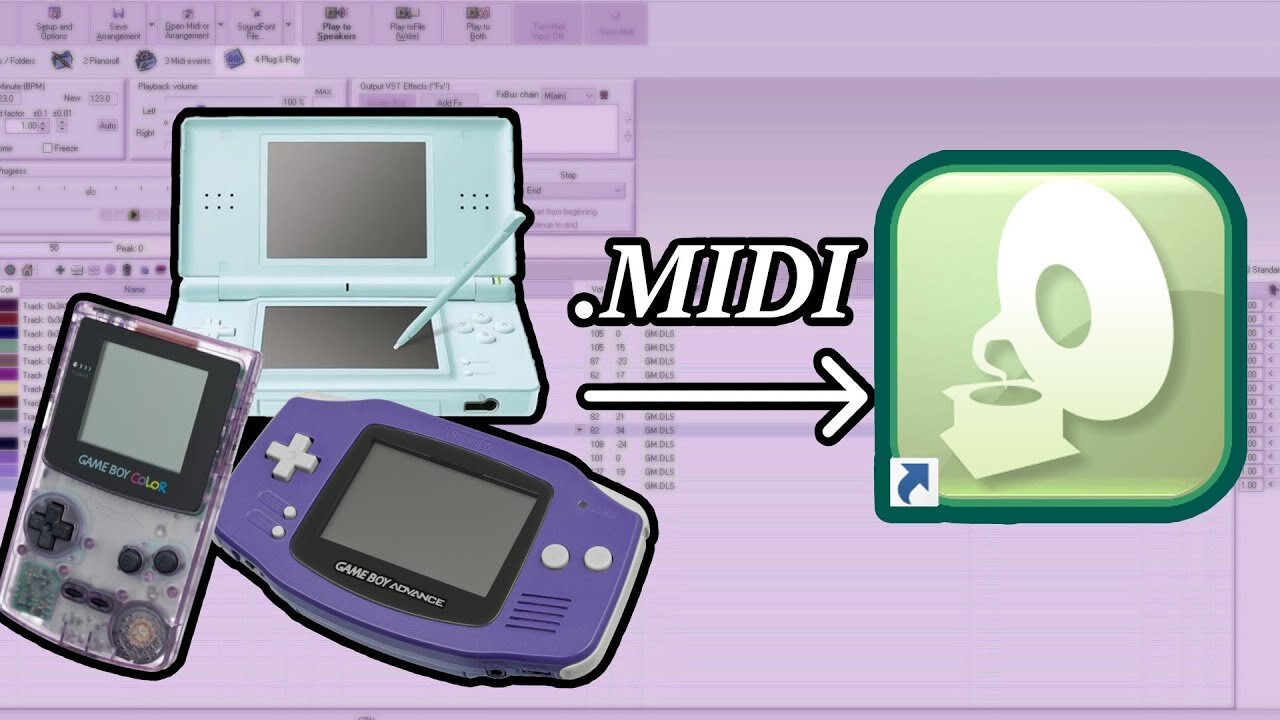 How to Rip Midi Files From Nintendo DS + GBA + GAMEBOY Games