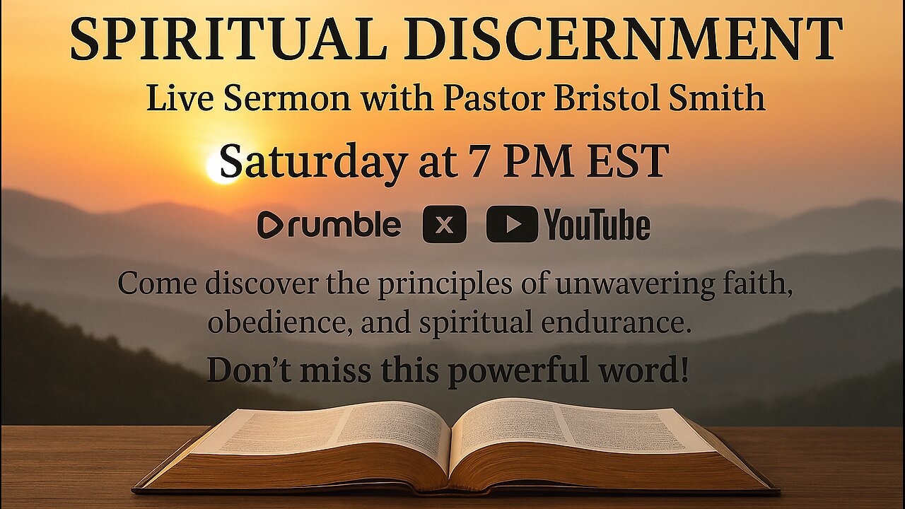 3 Keys To A Faithful Life: Week 3: Spiritual Discernment: Pastor Bristol Smith