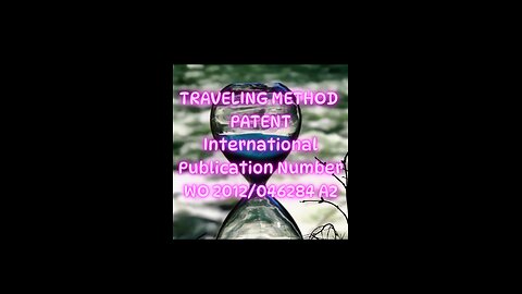 TRAVELING METHOD PATENT
