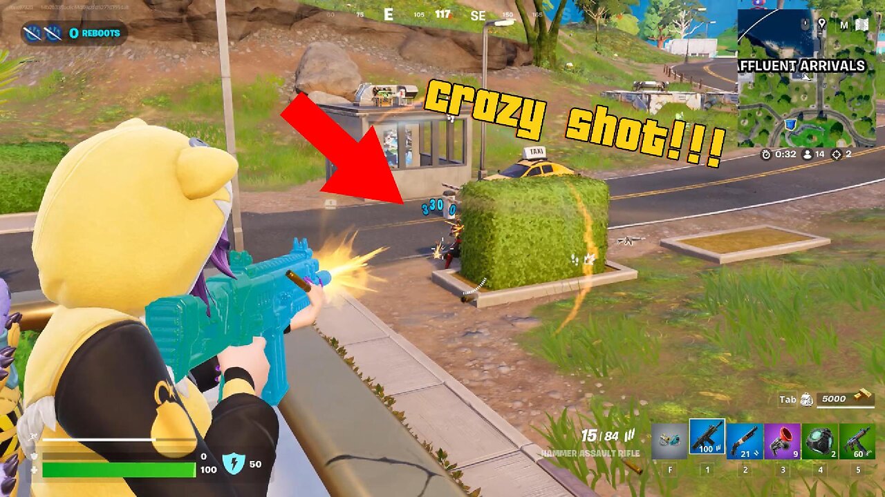 Crazy shot in Fortnite reload!