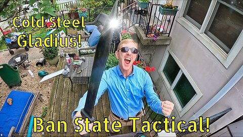 Cold Steel Gladius RE-view! The $40 Do It All Home Defense Sword! (Ban State Tactical!)