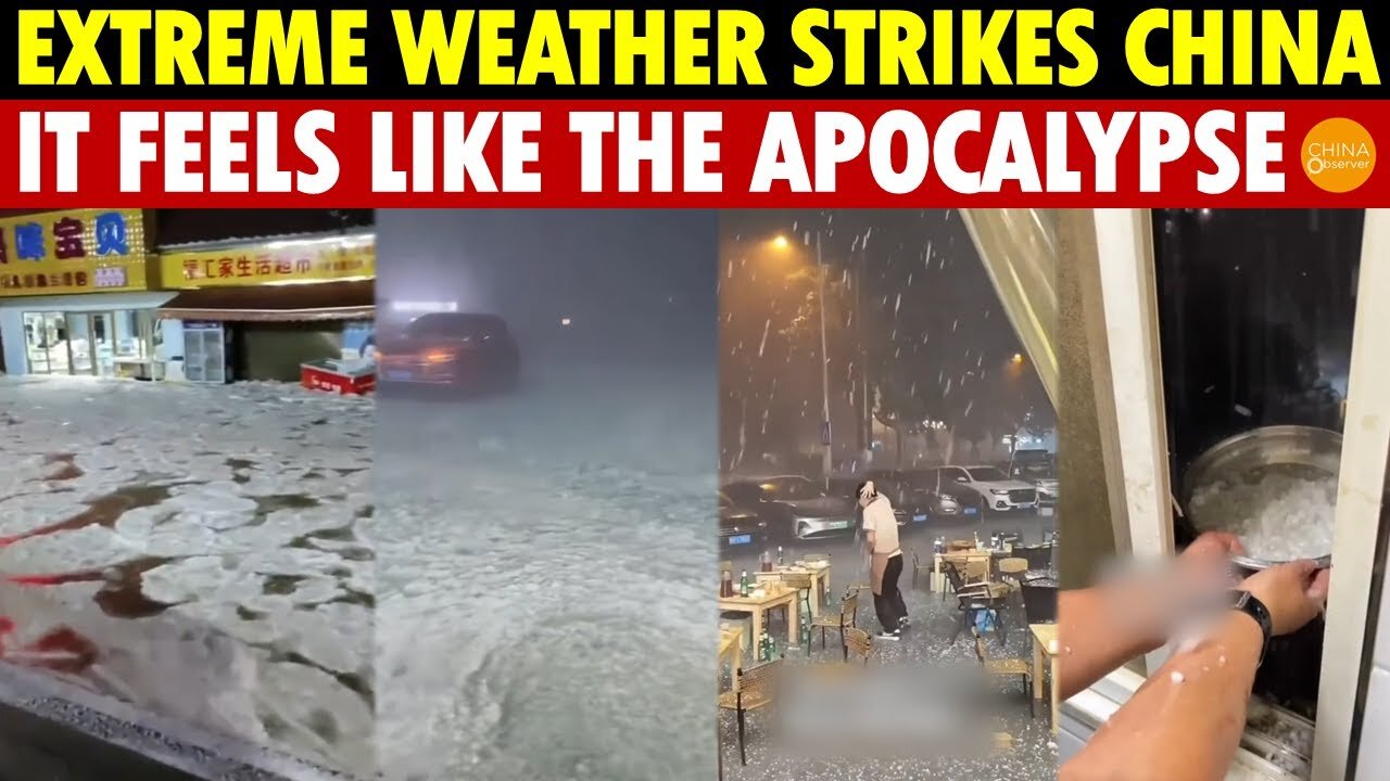 Extreme Weather Strikes China Streets Turn to Ice Hailstorms Sweep Many Areas Earth's Disaster cycle