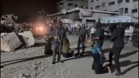 ❗️Hamas publicly executed three members of the «Popular Forces»