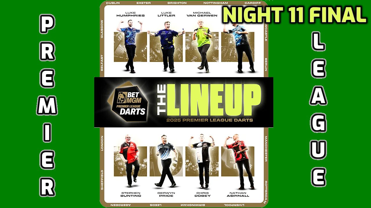 2025 Premier League Night 11 Bunting v Dobey