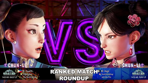 Kuya Kalbo SF6 Ranked Match Roundup. Chun Li Master Rank [Hori Fight Stick]