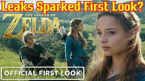 Major Set Leak Causes Zelda Movie To Release First Look At Link And Princess Zelda In Nintendo Movie