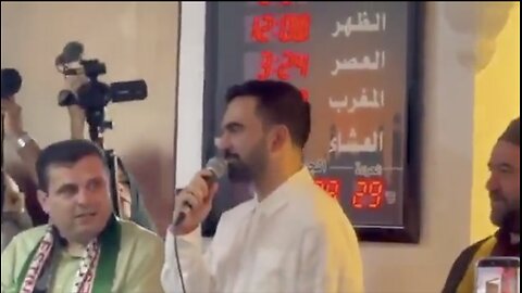 Crowd Chants ‘Allahu Akbar’ as NYC Mayor-Elect Zohran Mamdani Speaks in Mosque