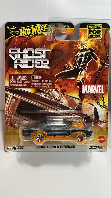 Buy It Now: (Lot of 2) Hot Wheels: Premium: Pop Culture: GHOST RIDER (Charger Black/Blue/Orange)