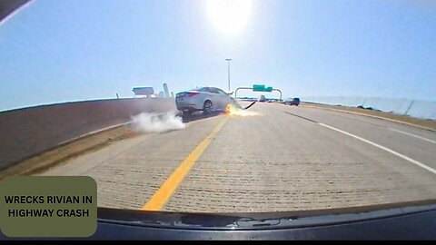 RECKLESS DRIVER WRECKS RIVIAN IN HIGHWAY CRASH | DASHCAM STORIES