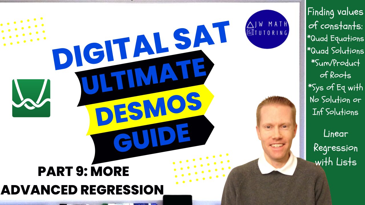 Ultimate Desmos Guide to Digital SAT Math-Part 9: More Regression Problems