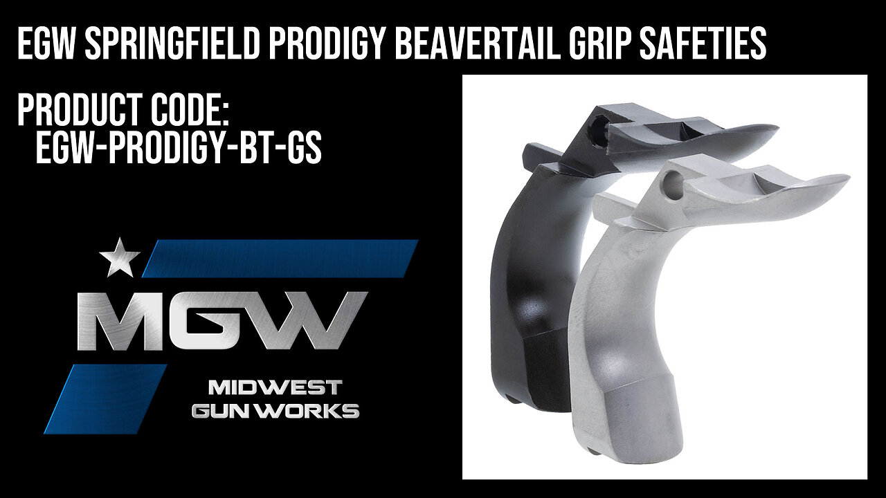 EGW Springfield Prodigy Beavertail Grip Safeties - EGW-PRODIGY-BT-GS