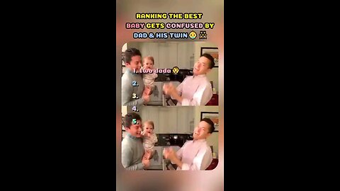 The Babies reactions are so precious! #baby #father #twins #funny