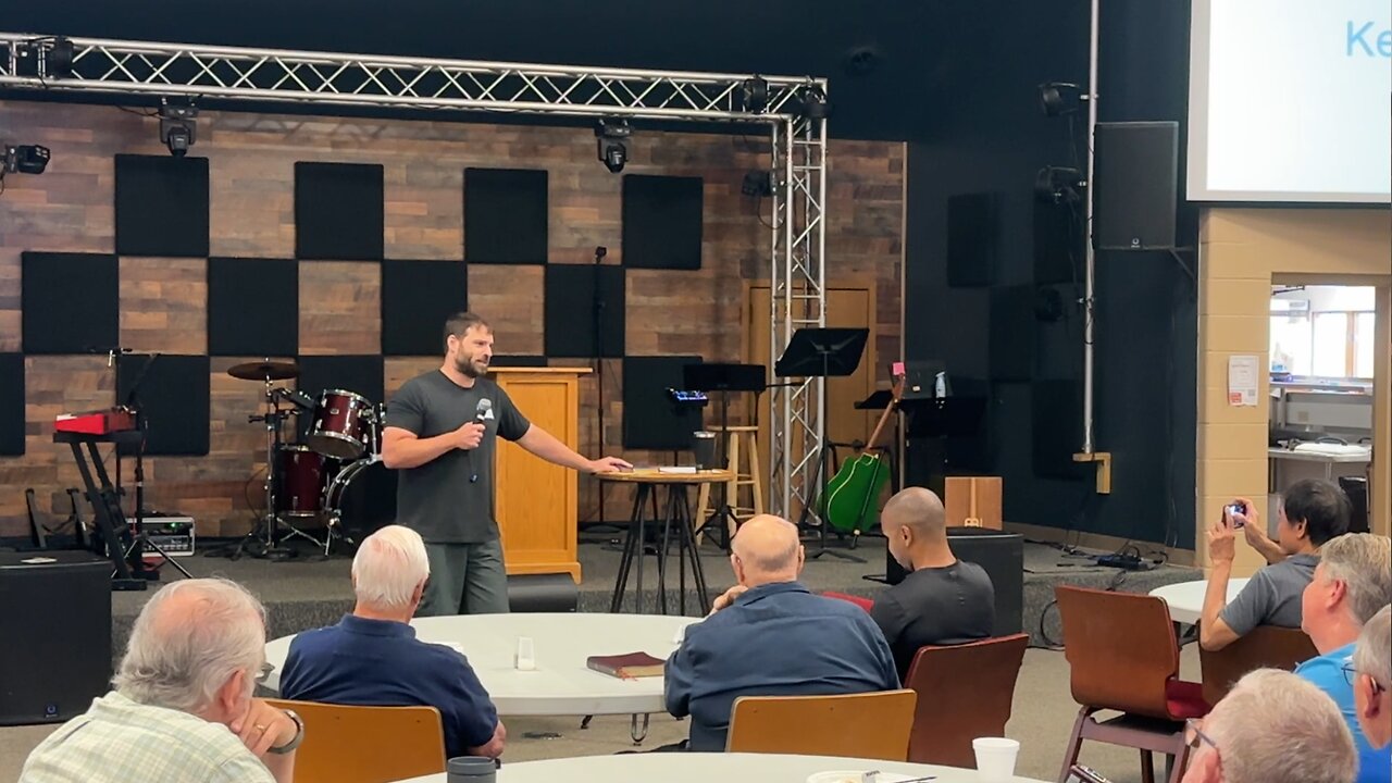 Speaking at DBC Men's Breakfast