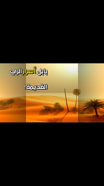 بابل هل تكشف الرمال سر الري القديم؟ #مقاطع_قصيرة