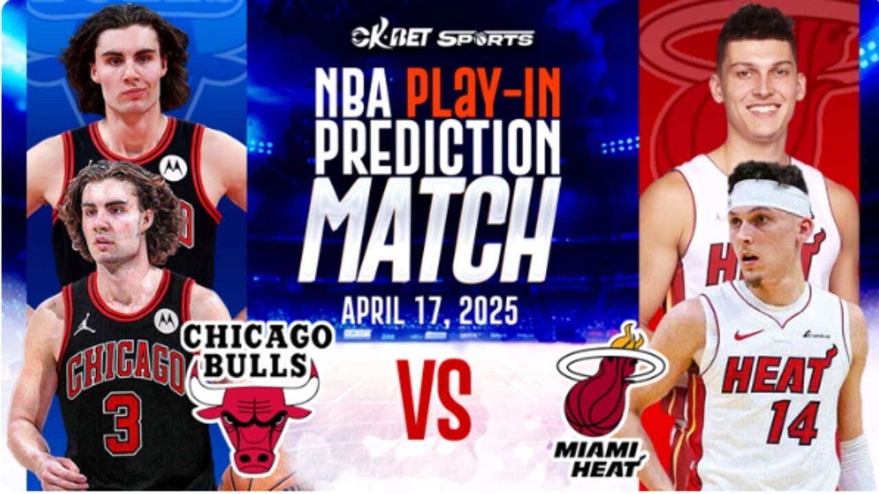 LIVE NBA 2K25 Play-In Tournament Simulation Miami Heat 🆚 Chicago Bulls | April 17, 2025