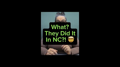 They Did It In NC? 😳