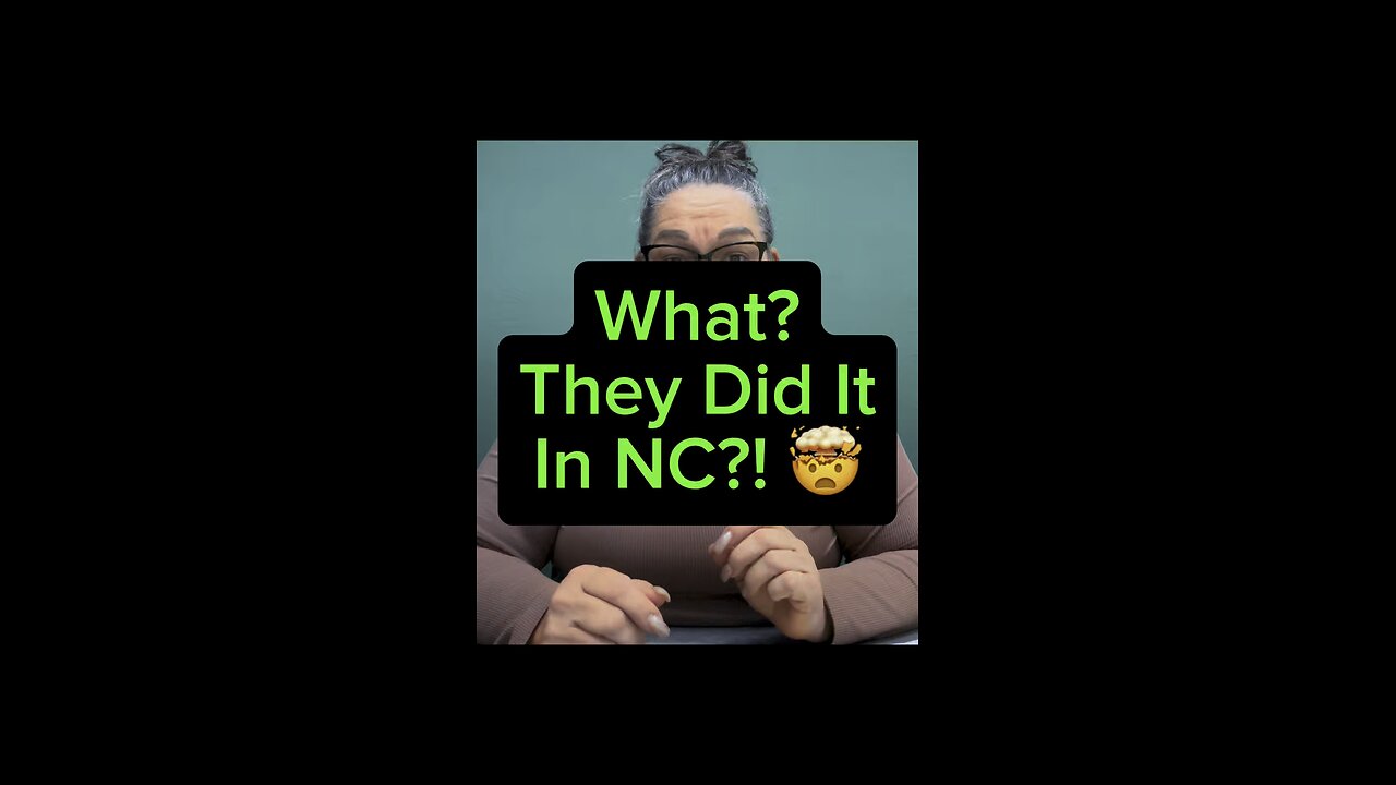 They Did It In NC? 😳