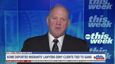 Tom Homan Swats Down Worries About ‘Due Process’ For Deported Gang Members