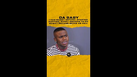 @dababy I had money before I started rapping, when I decided to do music I became broke as hell