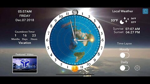 [Dec 7, 2018] Q: What works perfectly? A: The Flat Earth Sun & Moon Clock