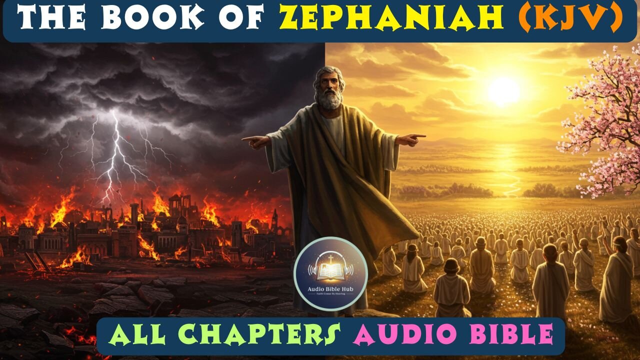 The Book of Zephaniah (KJV) - Full Audio Bible | God's Judgment & Restoration of Nations