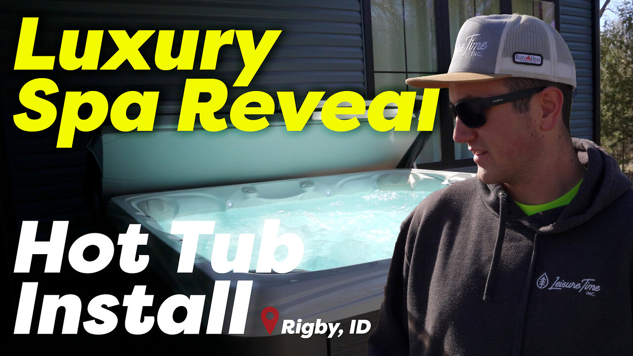 “Another Happy Customer! Beautiful Hot Tub Install in Idaho” || Leisure Time Inc.