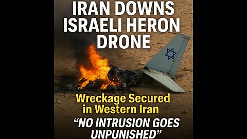 BREAKING: Iran Downs Israeli ‘Eitan’ Drone Over Western Airspace