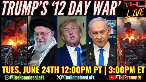Trump's 'Ceasefire' Deal FALLS APART FAST as More BOMBS Drop on Tehran & Tel Aviv, The Tulsi Psyop, MAHA Ozempic® FAIL, MIT Study AI Rots Our Brains w co-host JAY SCOTT | THL LIVE Tues, June 24th 12pm PDT