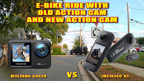 Aostirmotor E-Bike Ride Camera Comparison - Wolfang GA420 VS Insta360 X5