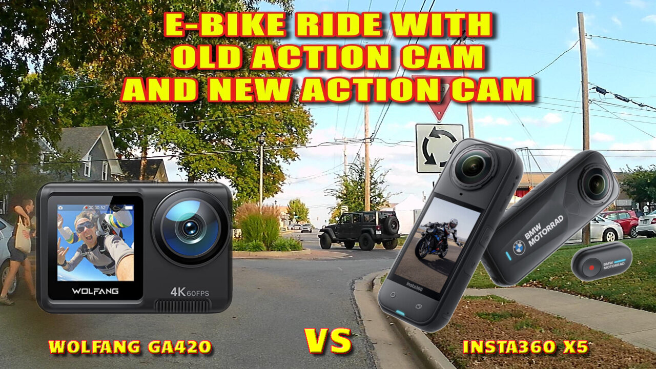 Aostirmotor E-Bike Ride Camera Comparison - Wolfang GA420 VS Insta360 X5