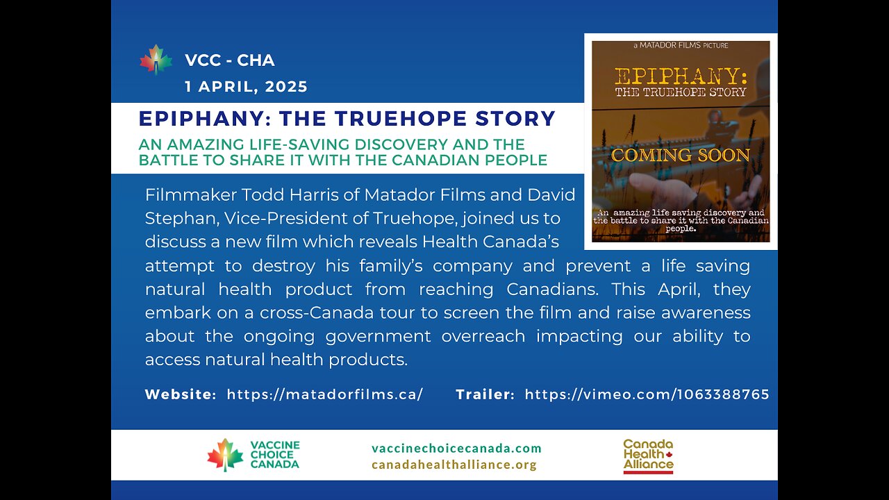 Epiphany: The Truehope Story with Filmmaker Todd Harris and Truehope VP David Stephan