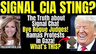 Trump on Fire! Signal Sting? Gazans Protest Hamas!