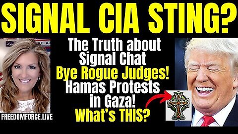 Trump on Fire! Signal Sting? Gazans Protest Hamas!