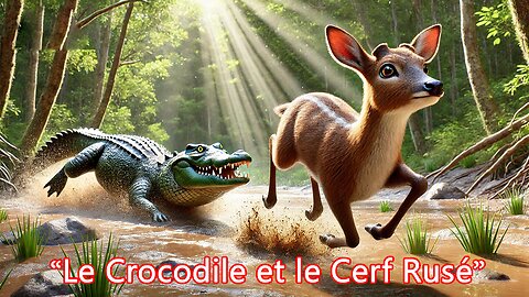 Le Crocodile et le Cerf Malin | Triompher par l’Intelligence | Fable Animée