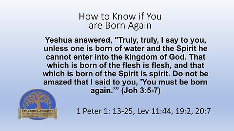 How to Know if Your are Born Again!