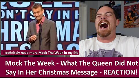 American Reacts to Mock The Week - What The Queen Didn't Say In Her Christmas Message REACTION