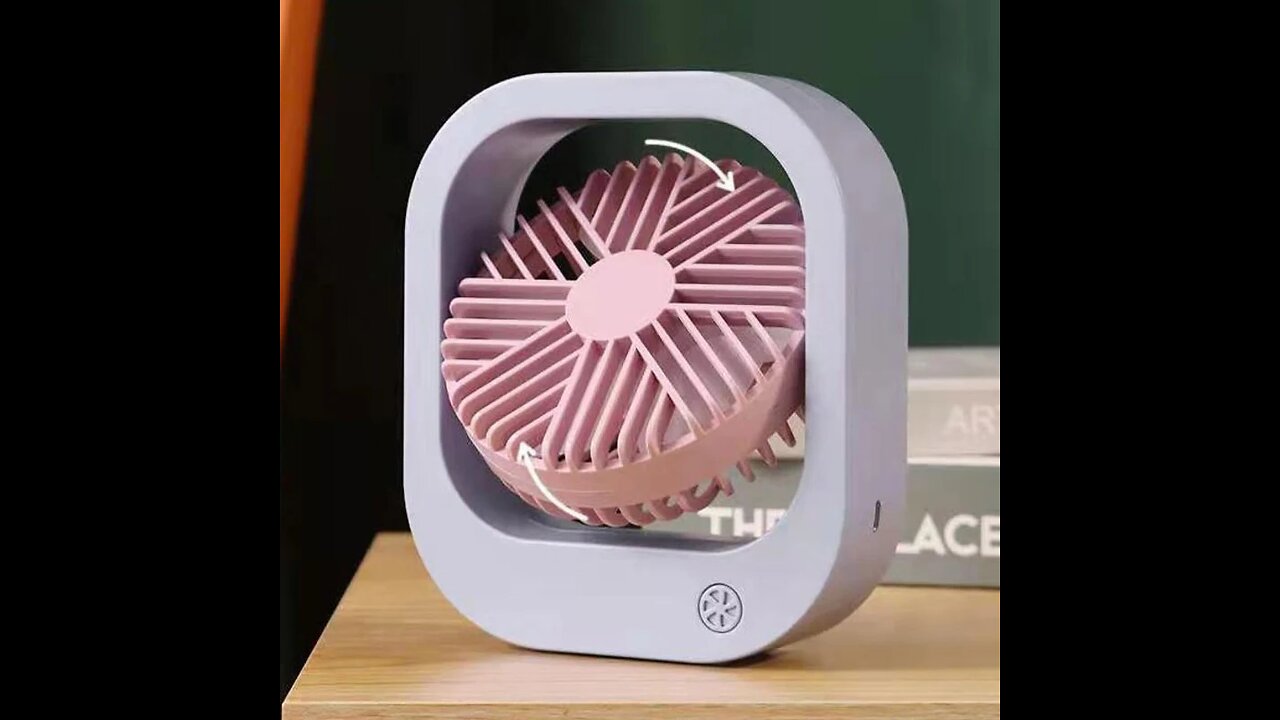 Portable USB Fan, with 3 Speed Settings and Adjustable Angle, for Home & Office