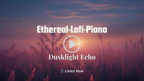Dusklight Echo│Serene Lofi Piano with Soft Ambient Echoes